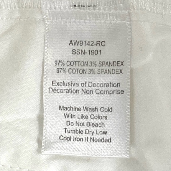 ATM Anthony Thomas Melillo Pants Womens Size 8 White Slim Ankle Stretch Trousers - Picture 12 of 12